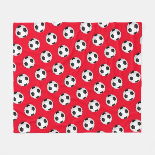 Voetbal Fleece Blanket (Voorkant (Horizontaal))