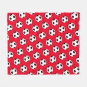Voetbal Fleece Blanket Deken (Voorkant (Horizontaal))
