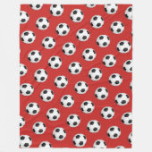 Voetbal Fleece Blanket Deken (Voorkant)