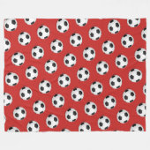 Voetbal Fleece Blanket Deken (Voorkant (Horizontaal))