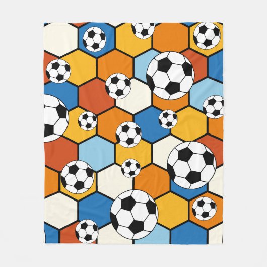 Voetbal Fleece Deken (Voorkant)