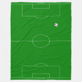 Voetbal Fleece Deken (Voorkant)