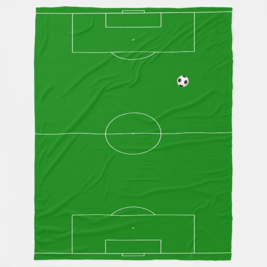 Voetbal Fleece Deken (Voorkant)
