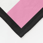 Voetbal Fleece Deken roze gepersonaliseerde speler (Hoek)