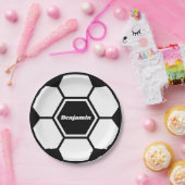 Voetbal football aangepaste naam Classic Papieren Bordje (Feest)