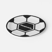 Voetbal football aangepaste naam Classic Papieren Bordje (Gekanteld)