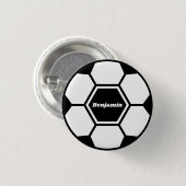 Voetbal football aangepaste naam Classic Ronde Button 3,2 Cm (Voorkant /achterkant)