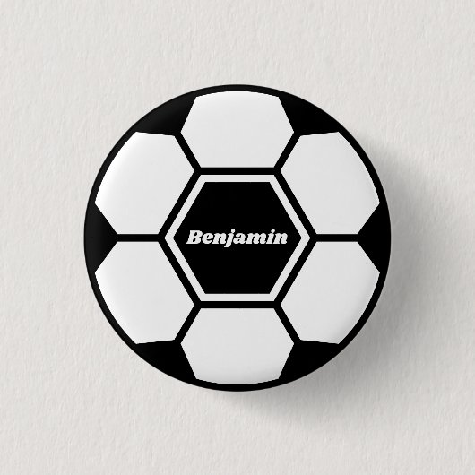 Voetbal football aangepaste naam Classic Ronde Button 3,2 Cm (Voorkant)