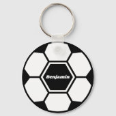 Voetbal football aangepaste naam Classic Sleutelhanger (Achterkant)