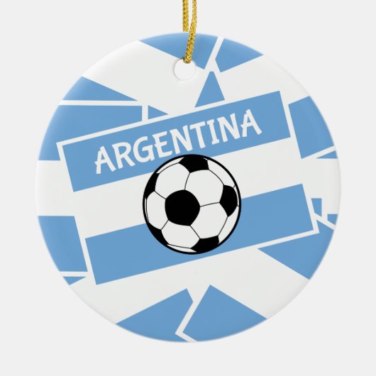 Voetbal Football Argentinië Keramisch Ornament (Voorkant)