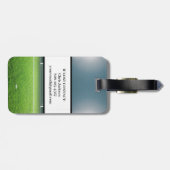 Voetbal Football Athlete Naam Sport Bagagelabel (Achterkant horizontaal)