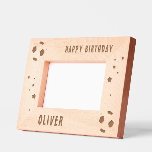 Voetbal Football Bal Happy Birthday Gegraveerde Lijstjes (Links)