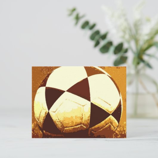 Voetbal - Football Ball Briefkaart (Staand voorkant)