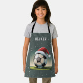 Voetbal Football Ball Santa Hat Christmas Schort (Insitu)