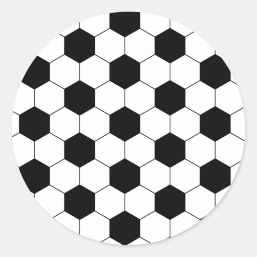 Voetbal Football Ball Textuur Ronde Sticker (Voorkant)