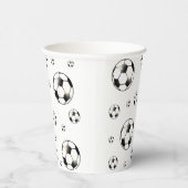 Voetbal Football Ball Thema Papieren Bekers (Rechts)
