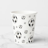 Voetbal Football Ball Thema Papieren Bekers (Voorkant)