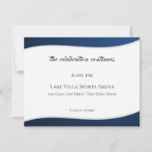 Voetbal Football Bar Mitswa Receptie Kaart (Achterkant)