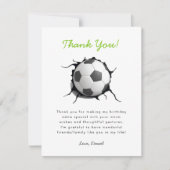 Voetbal Football Bedankkaart (Voorkant)