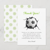 Voetbal Football Bedankkaart (Voorkant / Achterkant)