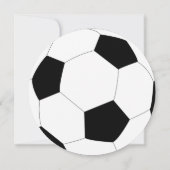 Voetbal Football Birthday Party Invitation Kaart (Achterkant)