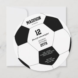 Voetbal Football Birthday Party Invitation Kaart