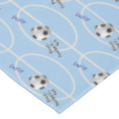 Voetbal Football Blue Cream Sports Game Party Tafelkleed (Gekanteld)