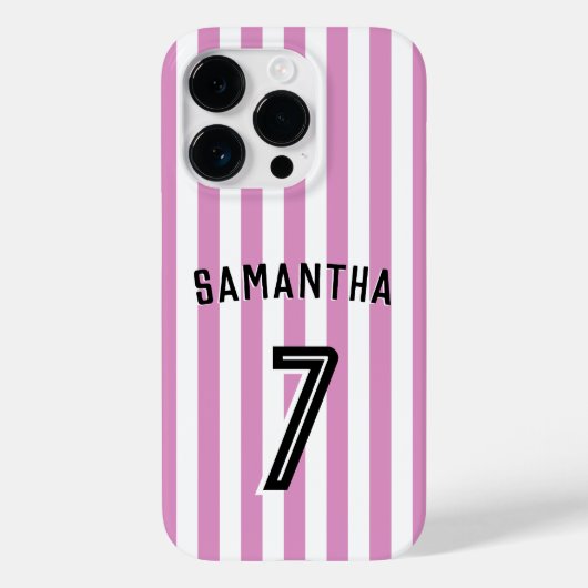 Voetbal Football Boy Aangepaste Speler & Nummer Case-Mate iPhone Case (Achterkant)