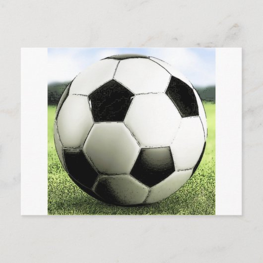 Voetbal - Football Briefkaart (Voorkant)