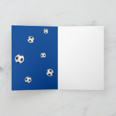 Voetbal Football Bue Hartelijk dank voor Coach-fot Bedankkaart (Binnen)