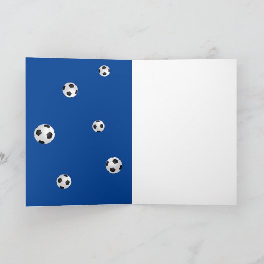 Voetbal Football Bue Hartelijk dank voor Coach-fot Bedankkaart (Binnen)