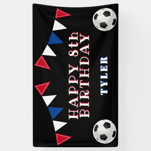 Voetbal Football Bunting Flags Kids Verjaardagsfee Spandoek (Verticaal)