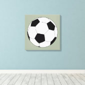 Voetbal (Football) Canvas Afdruk (Insitu (Houten vloer))