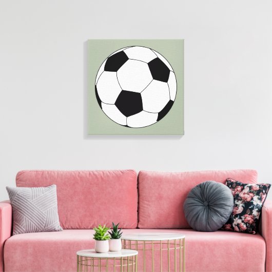 Voetbal (Football) Canvas Afdruk (Insitu (Woonkamer))