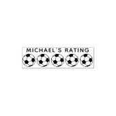 Voetbal Football Coach Teacher 5 Star Rating Revie Zelfinktende Stempel (Design)