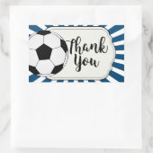 Voetbal, football Dank je wel Sticker (Tas)