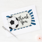 Voetbal, football Dank je wel Sticker (Envelop)