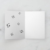 Voetbal Football Dank u Coach Fotokaart Bedankkaart (Binnen)