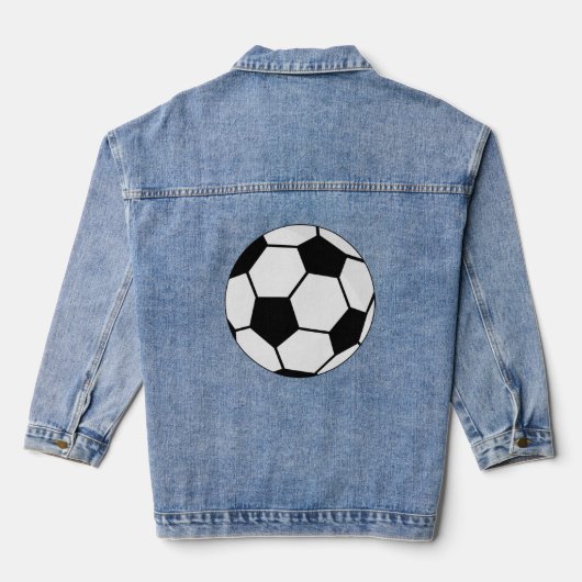 Voetbal Football Denim Jacket (Achterkant)