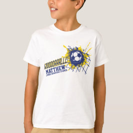 Voetbal / football Doel aangepaste kinder sport t- T-shirt