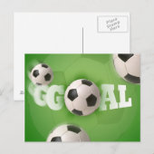Voetbal Football Doel Briefkaart (Voorkant / Achterkant)