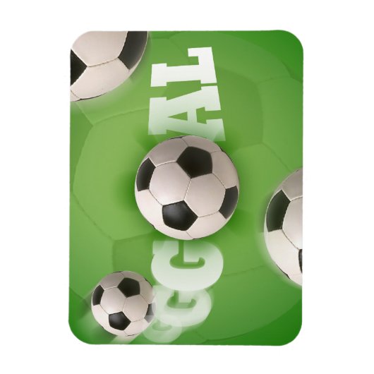 Voetbal Football Doel - Flexible Magnet Magneet (Verticaal)