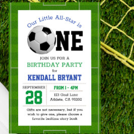 Voetbal Football Eerste Verjaardag Kaart