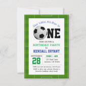 Voetbal Football Eerste Verjaardag Kaart (Voorkant)