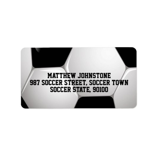 Voetbal  Football Etiket (Voorkant)