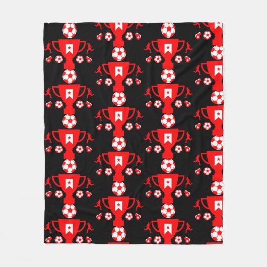 Voetbal Football Fleece Deken (Voorkant)
