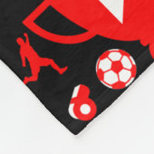 Voetbal Football Fleece Deken (Hoek)