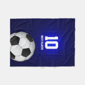  Voetbal | Football Fleece Deken (Voorkant (Horizontaal))