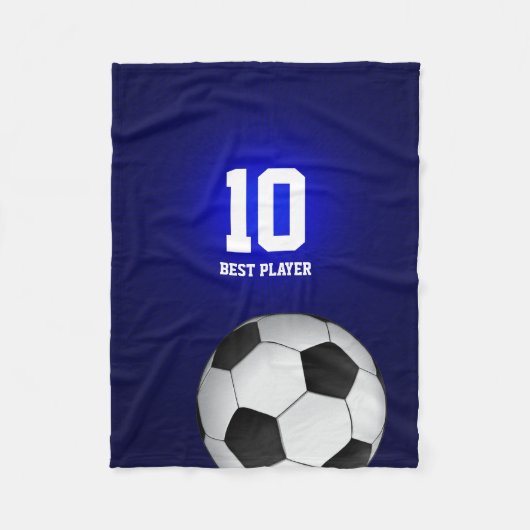  Voetbal | Football Fleece Deken (Voorkant)