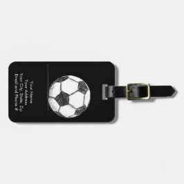 Voetbal, Football, Fussball, Team Sport Bagagelabel